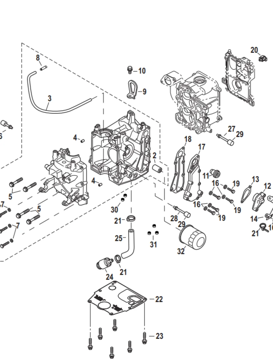 Yamaha F2.5 BMHS Silindir Blogu Grubu